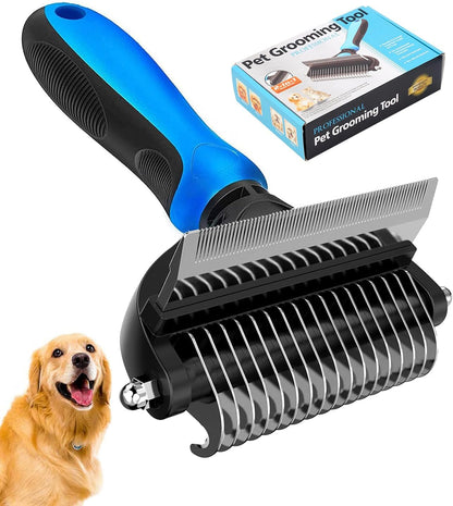 Comparison of pet coat before and after using Peita Pet rake