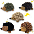 Chongqile plush hedgehog dog toys 5 pack front view