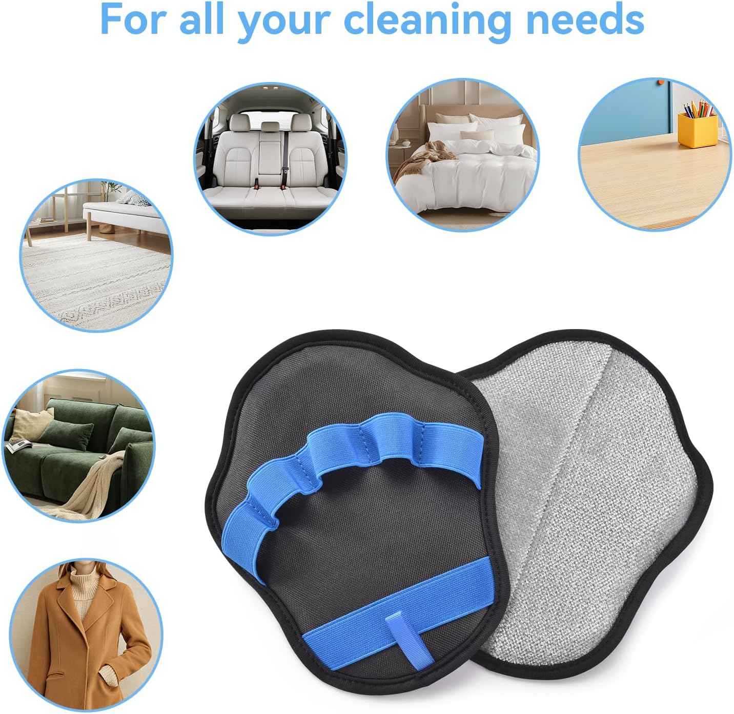 Easy to clean electrostatic pet fur remover glove peeling hair off