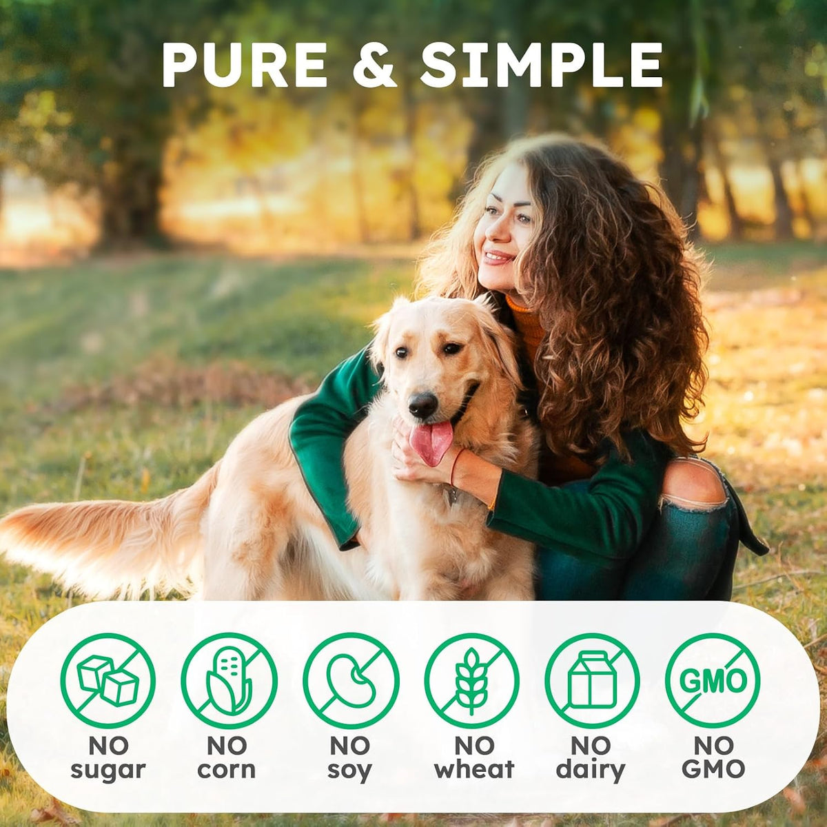 PLSHSBSE authentic imported daily dog vitamin supplement clear view