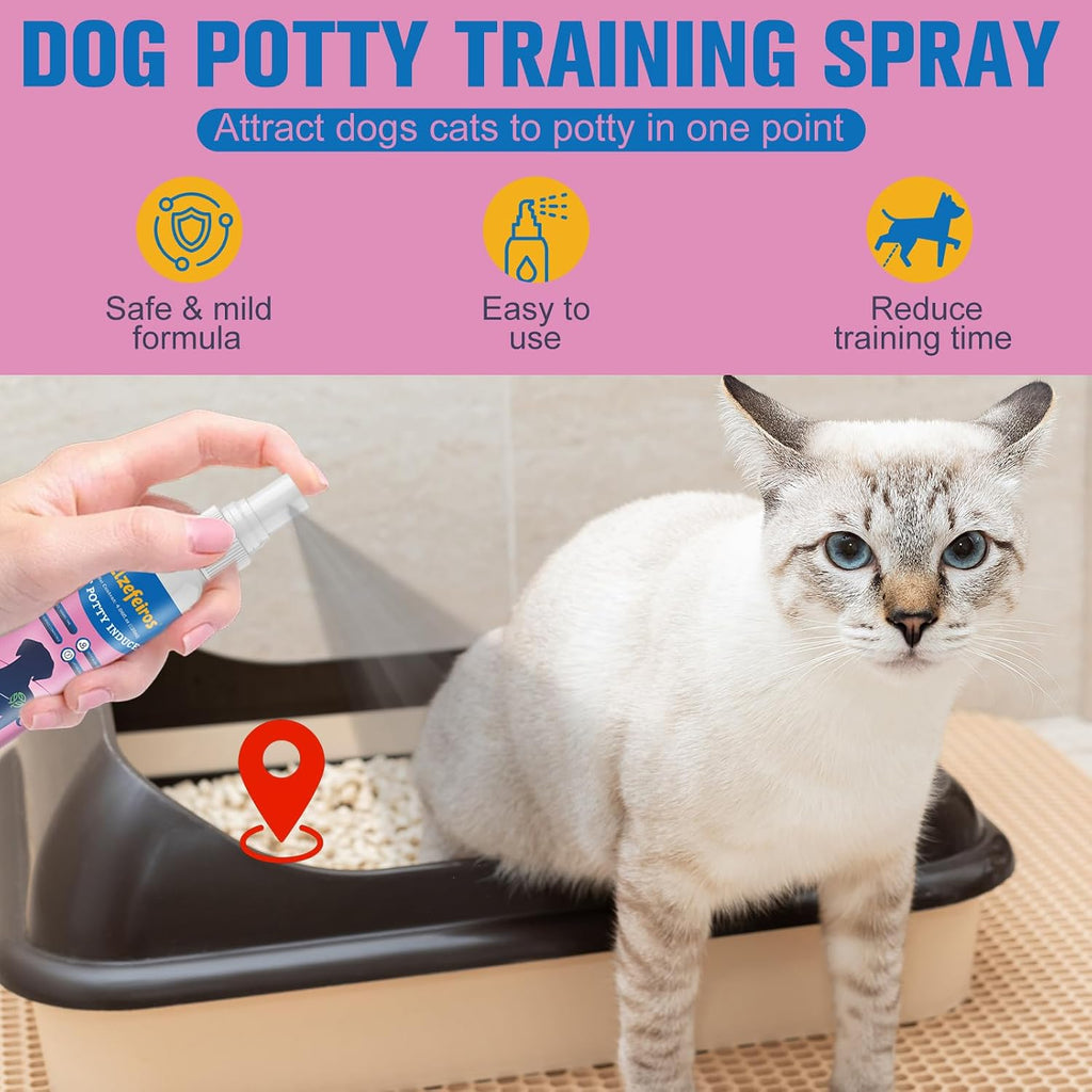Elzefeiros pet pee attractant spray 120 milliliters packaging details