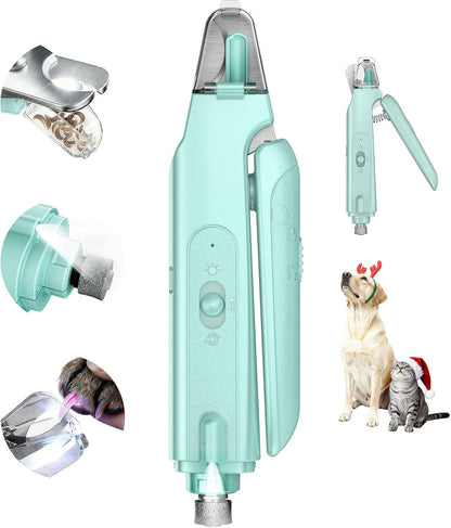CATPICK 2-in-1 Cat Nail Clippers & Dog Nail Clippers Trimmers for Large Medium Small Dogs Cats Claw Trimmer Quick Sensor and Safety Guard USB Rechargeable with 2 LED Lights Dogs Nail Trimmer - Image 12