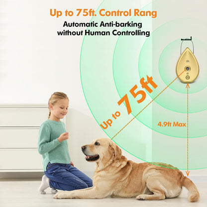 Rechargeable ultrasonic dog deterrent mounted on a fence