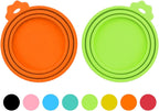 2 Pack Pet Food Can Covers, Silicone Universal Can Lids for Dog & Cat Food, BPA Free, One Fit Most Standard Size Food Cans Green/Blue - Image 9