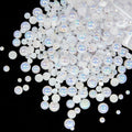 Qiipii White AB Half Round Pearls front view packaging