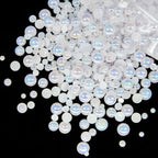 Qiipii White AB Half Round Pearls front view packaging