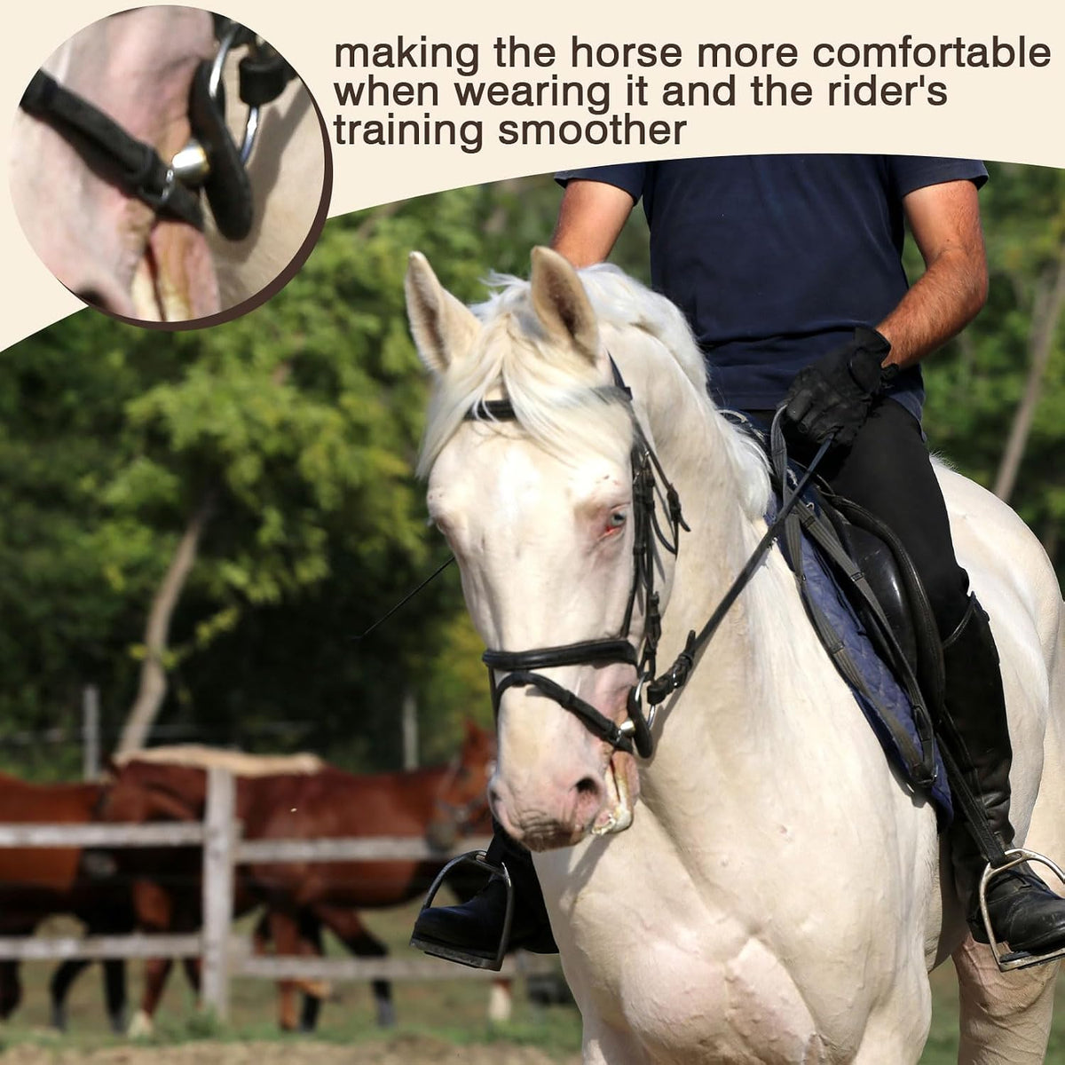Two rolls of one yard length elastic horse bit protector guards showing the latex texture.