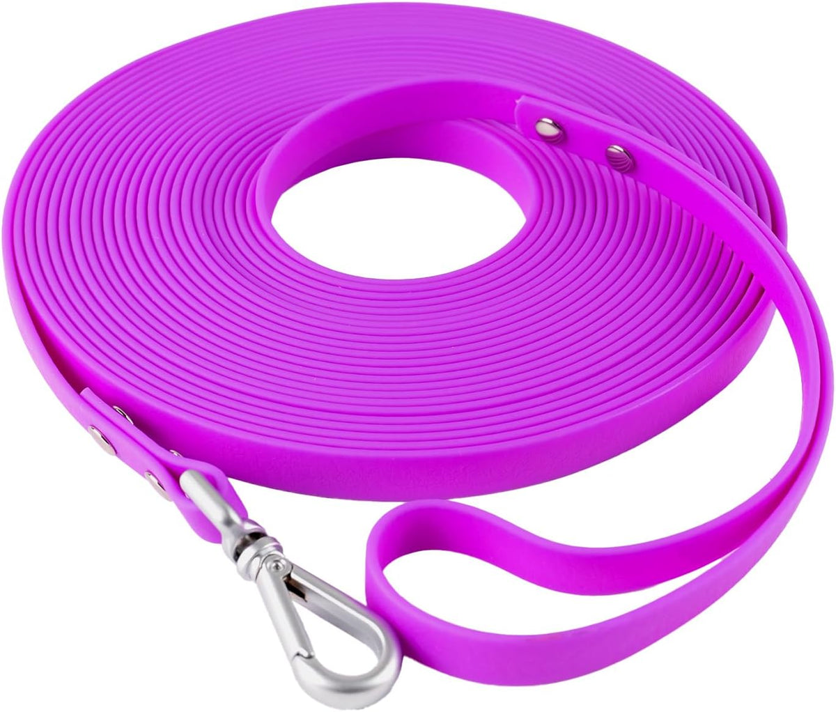 Dog Training Long Leash Waterproof Long Line Heavy Duty Outdoor Recall Lead 10ft 15ft 20ft 30ft 50ft for Small Medium Large Dog (Mint Green, 10FT) - Image 10