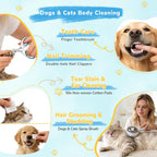 Cat scratcher and catnip included in Yonvelt grooming kit