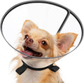 Didopet clear dog cone front view for small breeds