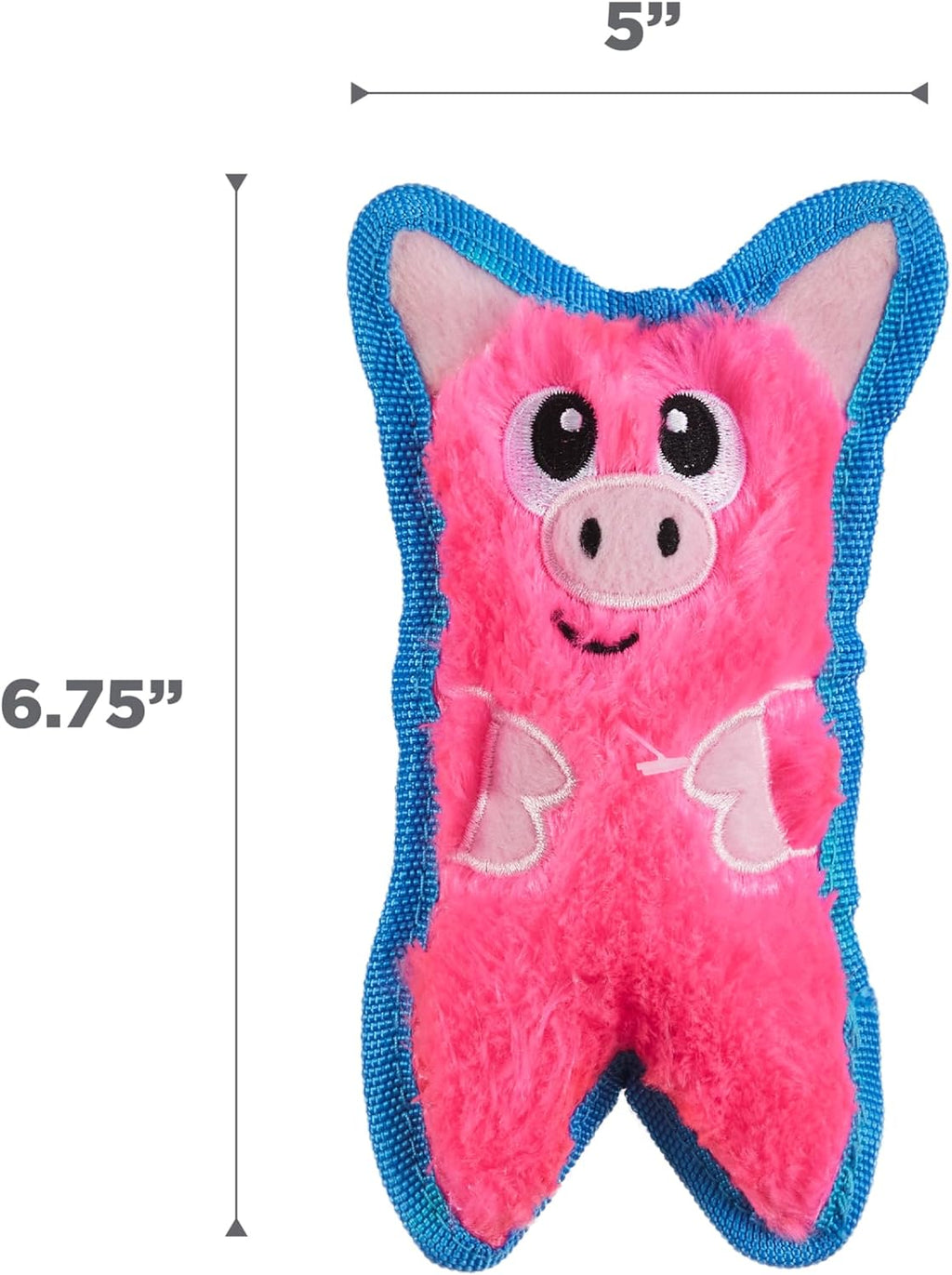 Miniature pink pig interactive fetch toy for small breeds