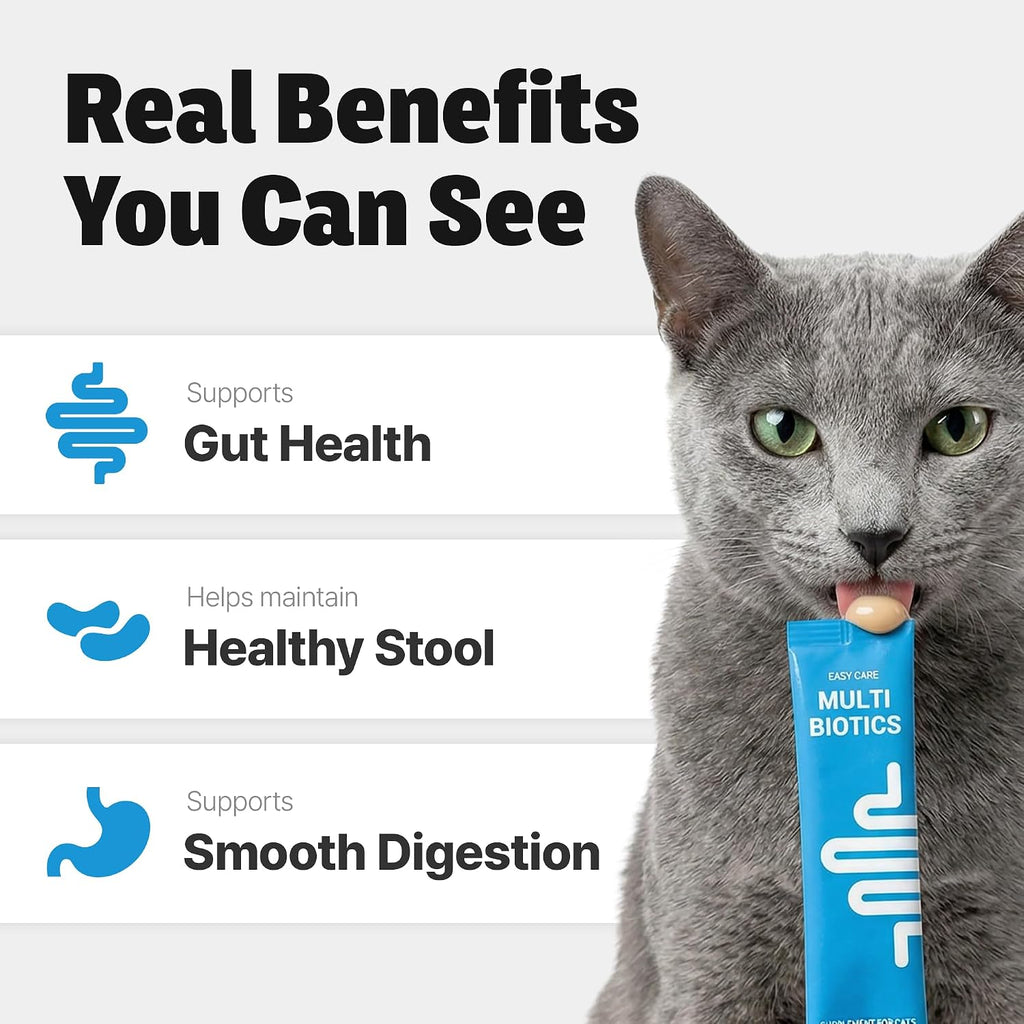 Multi strain probiotics for cats with sensitive stomach issues