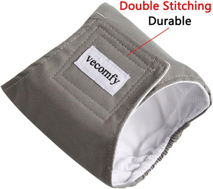 Waterproof outer fabric layer demonstration on premium dog wraps.