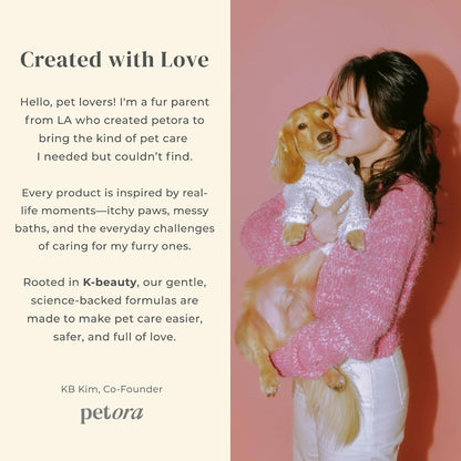 Professional pet grooming tool packaging by Petora