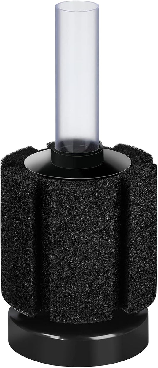 AQUANEAT aquarium bio sponge filter front view for nano fish tanks.
