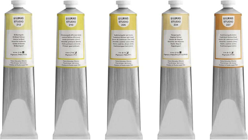 Lukas Studio Artist Oil Color Paints - High-pigment oil paint made with natural binder for artist, painting, & more! - [Raw Sienna - 200 mL] - Image 10