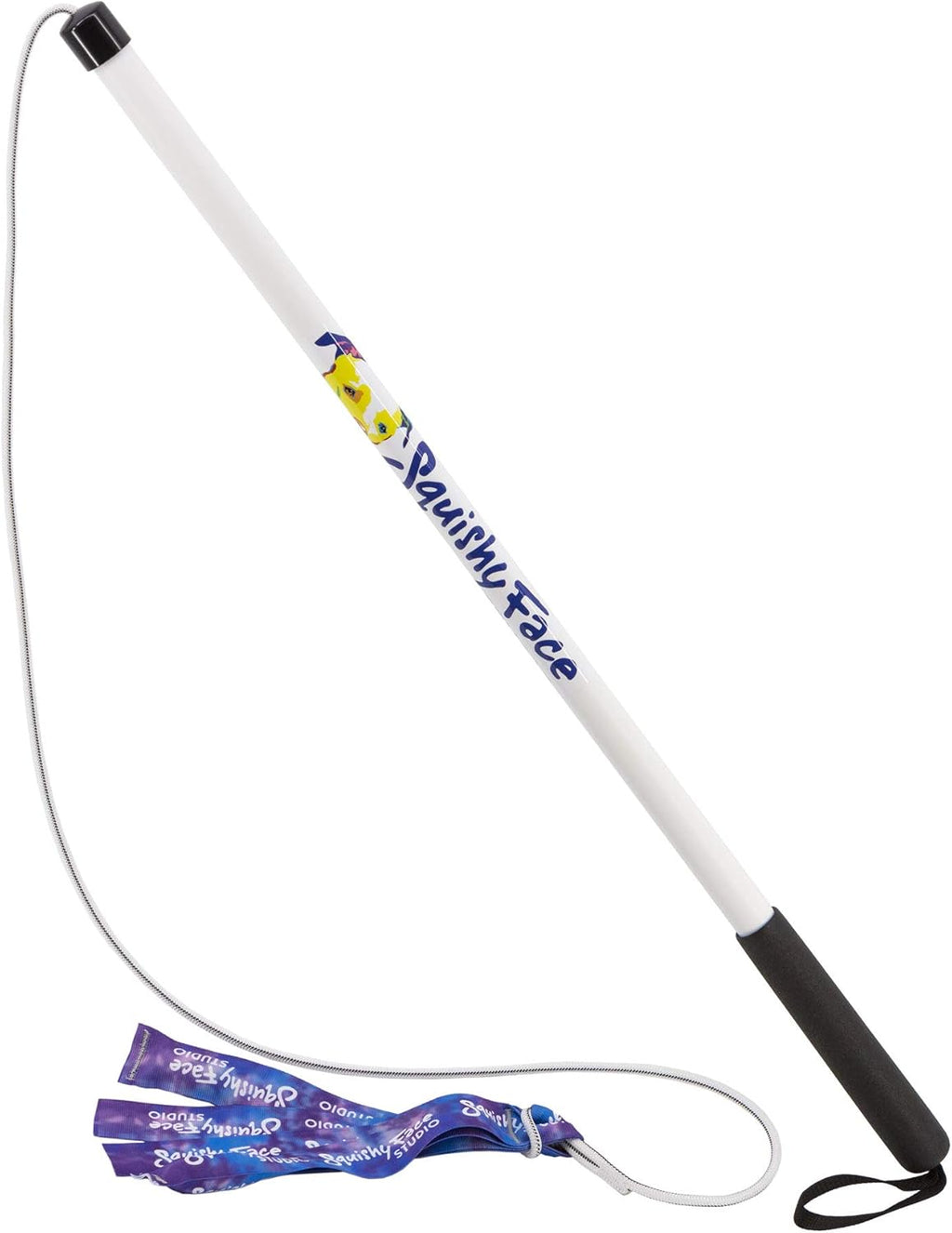 Squishy Face Studio Flirt Pole V2 with Lure - Durable Dog Toy for Fun Obedience Training & Exercise, Rainbow Tie Dye, Regular - 36 inch for All Breed Sizes - Image 10