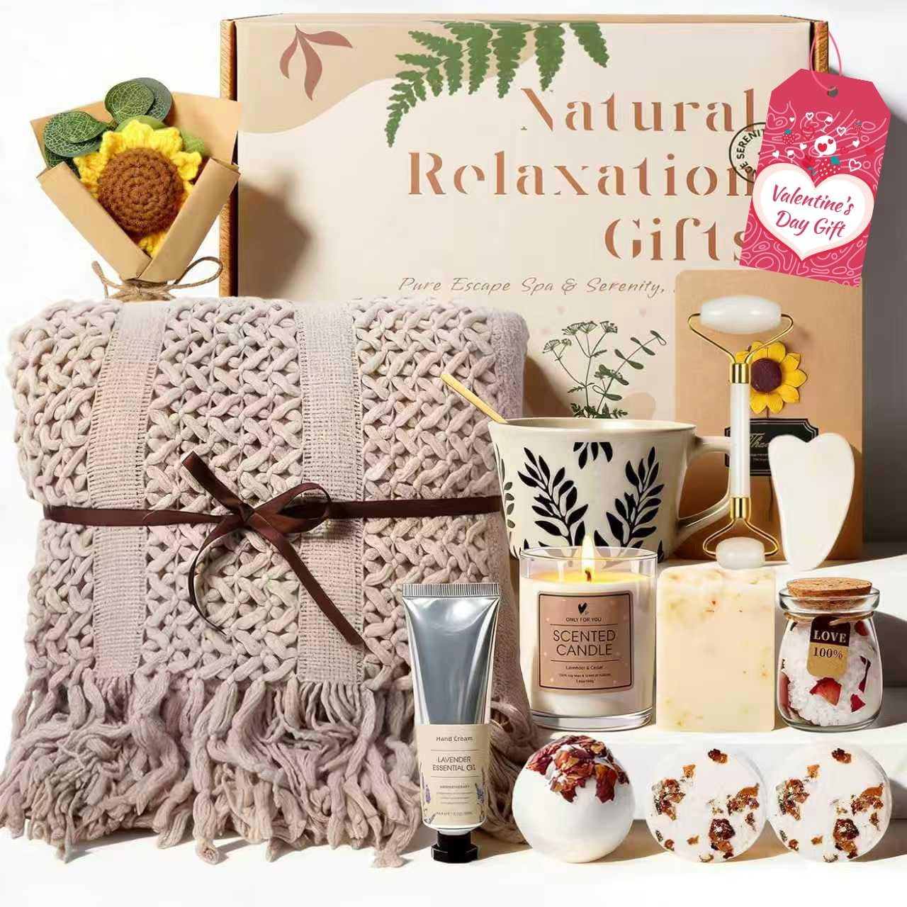 Willtown 11-piece self-care gift basket front view