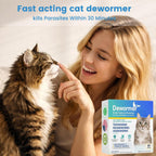Morvequa broad spectrum tablets showing weight dosage instructions for cats between 2 and 16 pounds.
