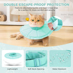Avont soft lightweight e collar mint medium water resistant cat protective cone