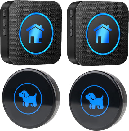 Dog Door Bell 2026 Enhanced Touch, Wireless Doggie Doorbell for Potty Training to Go Outside, IP65 Waterproof, 1000ft Range, 55 Melodies, 5 Modes & Adjustable Volume (2 Buttons) - Image 14