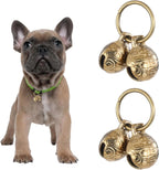 Styquenzer copper bell for dog collar front view high quality brass pet accessory.