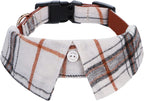 Faleela Soft &Comfy Bowtie Dog Collar,Detachable and Adjustable Bow Tie Collar,for Small Medium Large Pet (S, Beige) - Image 14
