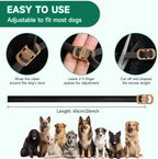 Instruction diagram for Woyamay flea and tick collar application