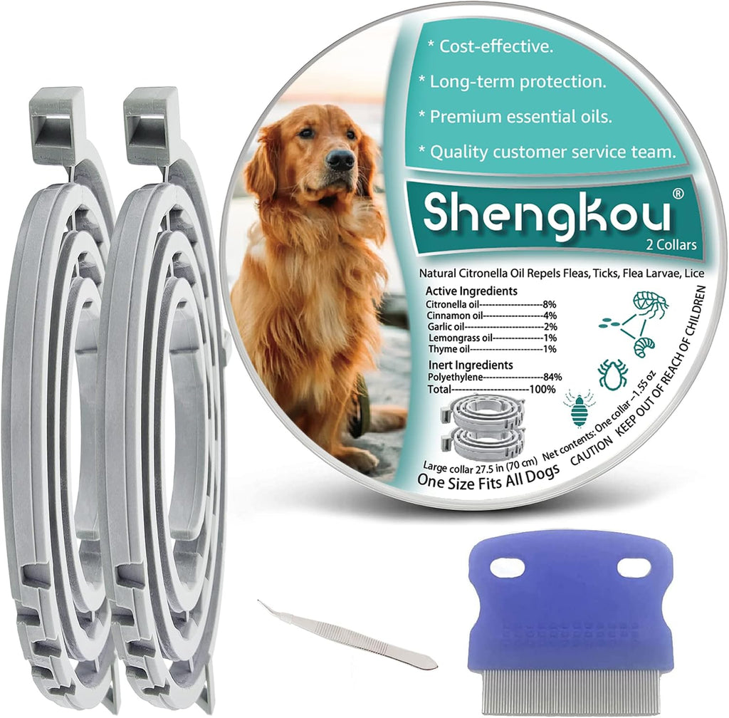 ShengKou flea and tick collar for large dogs front view