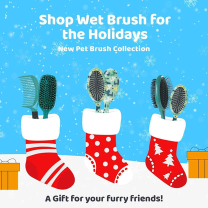 Packaging of the original Wet Brush pet smooth and shine grooming accessory for cats and dogs.