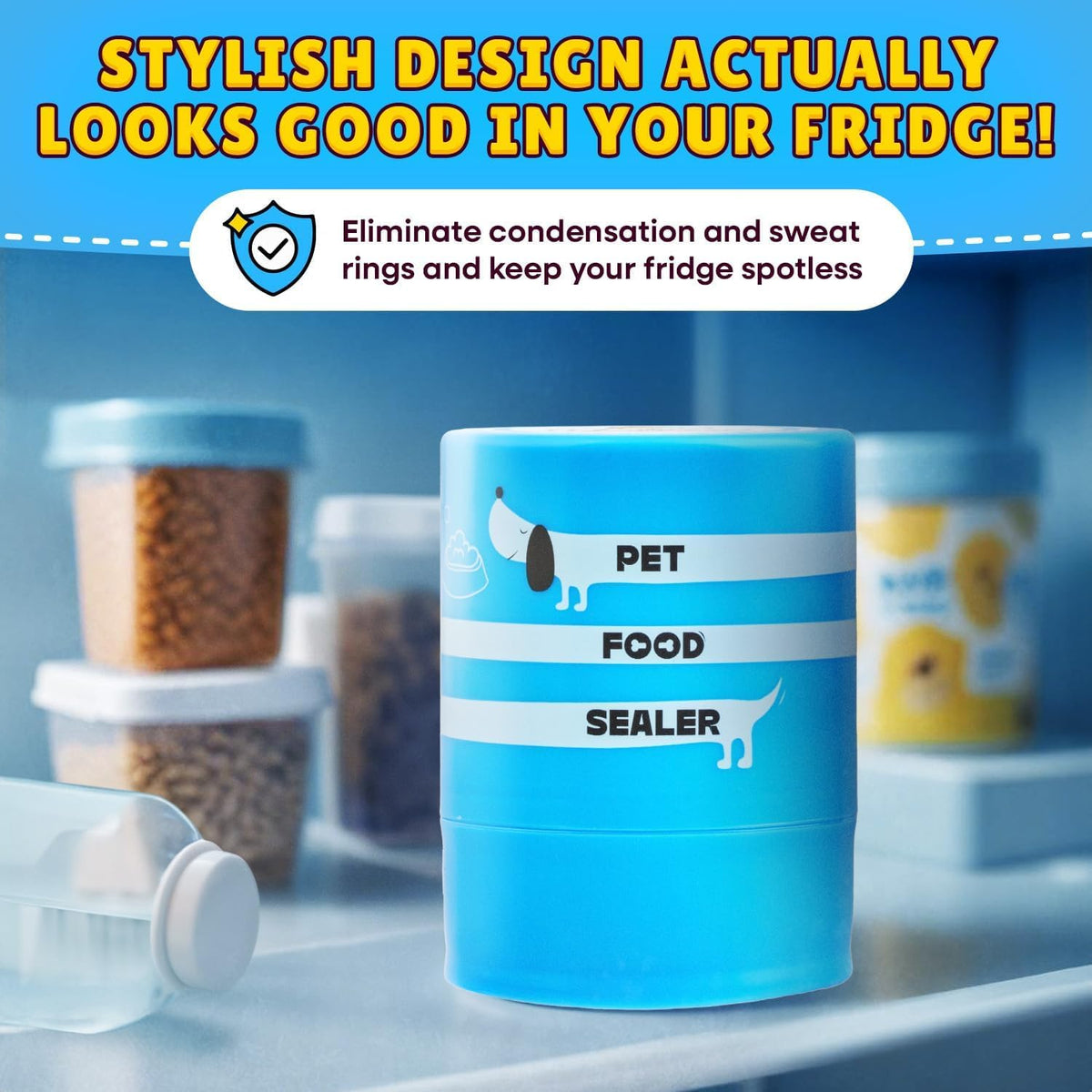 Side profile of airtight canned food storage lid