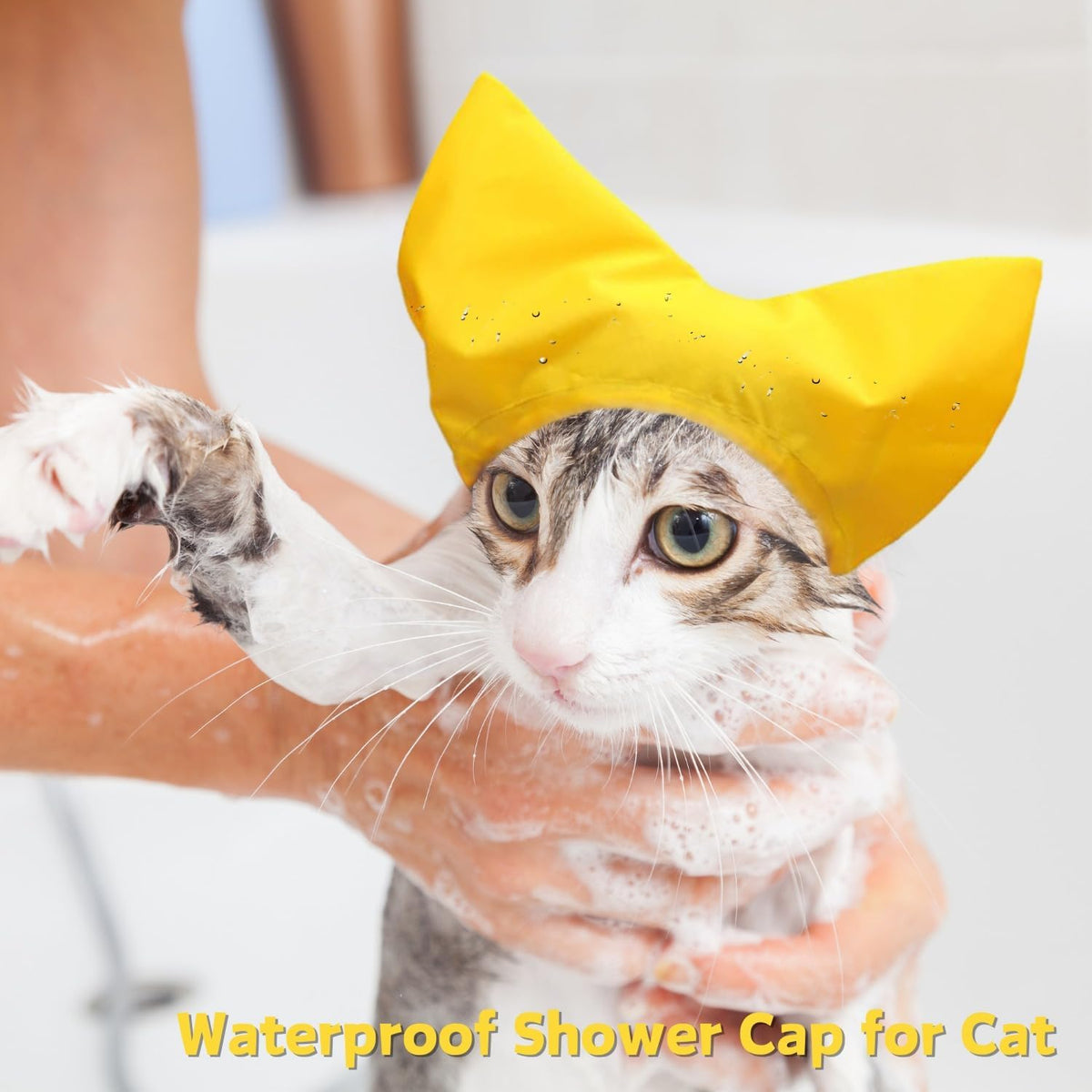 Durable tarpaulin material detail of Sezdeki pet bath cap
