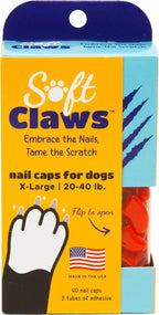 Soft Claws Nail Caps for Dogs with Non-Slip Design Made in USA - 40 Dog Nail Covers for Long-Lasting Protection of Floors and Furniture - Black, XX-Large - Image 11