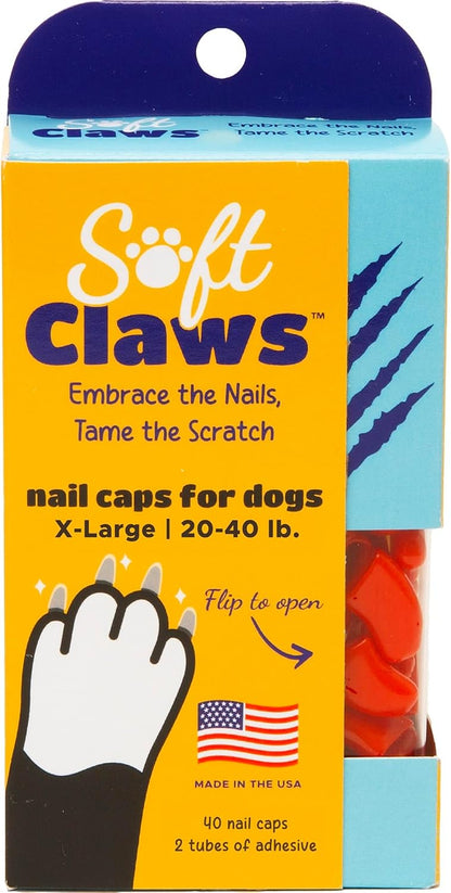 Soft Claws Nail Caps for Dogs with Non-Slip Design Made in USA - 40 Dog Nail Covers for Long-Lasting Protection of Floors and Furniture - Gold, XX-Large - Image 10