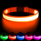 Vizpet LED Dog Collar, Light Up Dog Collar Adjustable USB Rechargeable Super Bright Safety Light Glowing Collars for Dogs(Medium,Green) - Image 12