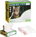 Teleglo drawstring cat litter box liner bags front view of packaging box.