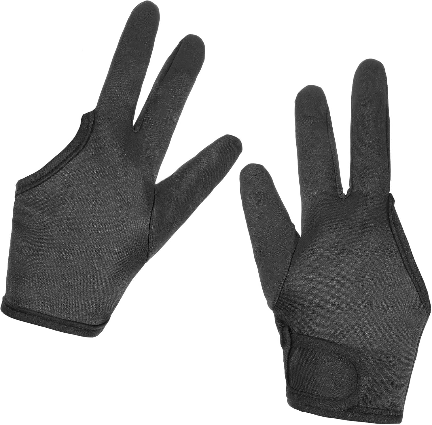 Psyqtsuary heat resistant gloves for hair styling front view showing three finger design.