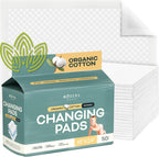 Modera organic cotton disposable changing pad liners front view packaging