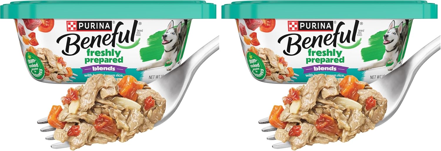 Purina Beneful Freshly Prepared Blends Wet Dog Food Variety Pack with Beef, Chicken, or LambDog Food - (Pack of 12) 10 oz. Tubs - Image 12