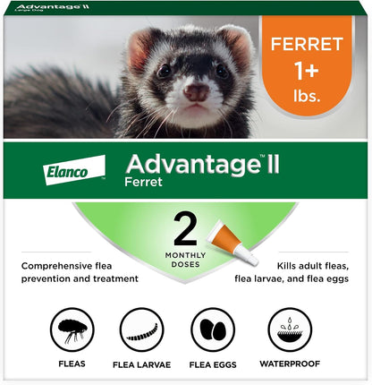 Advantage II Ferret Flea Treatment front view packaging
