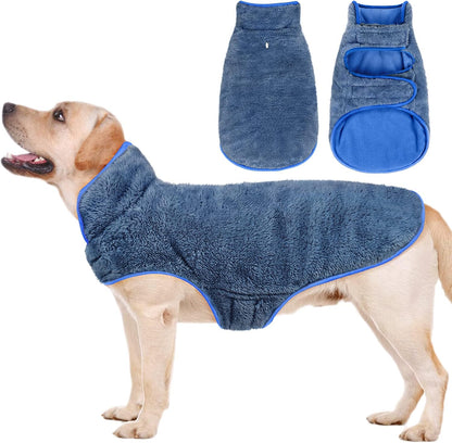 Thick skin friendly purple dog winter clothes for medium dogs.
