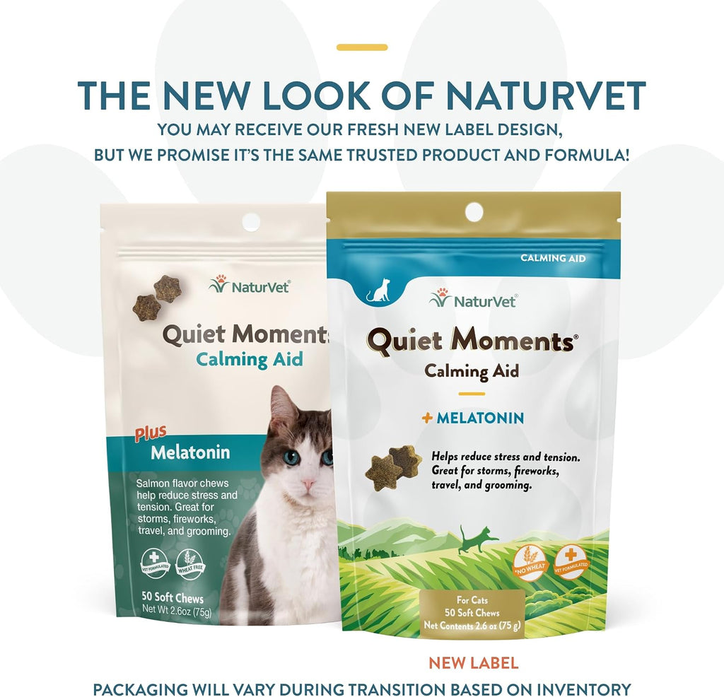 NaturVet calming soft chews for cat separation anxiety close up