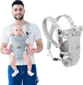 IULONEE baby carrier embrace cozy front view showing ergonomic waist stool