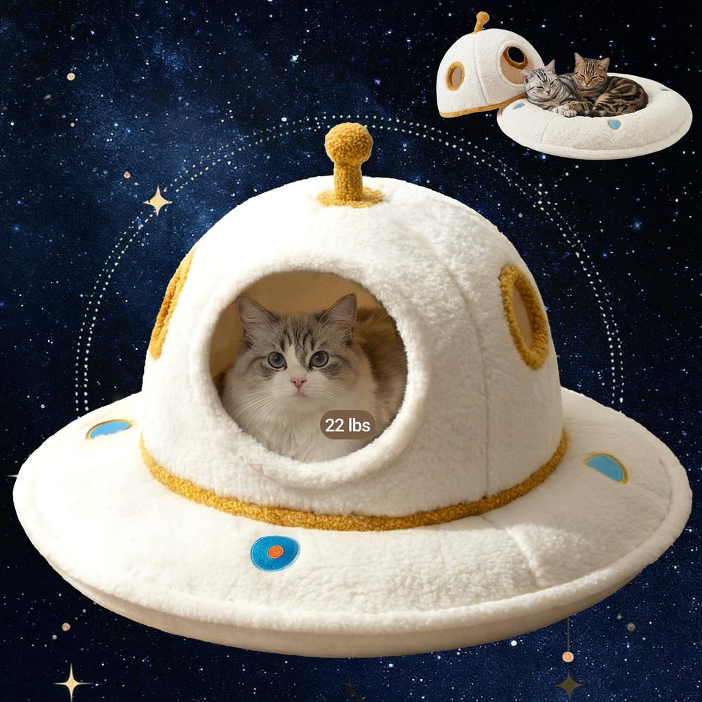 Mellownido UFO cat bed cave front view
