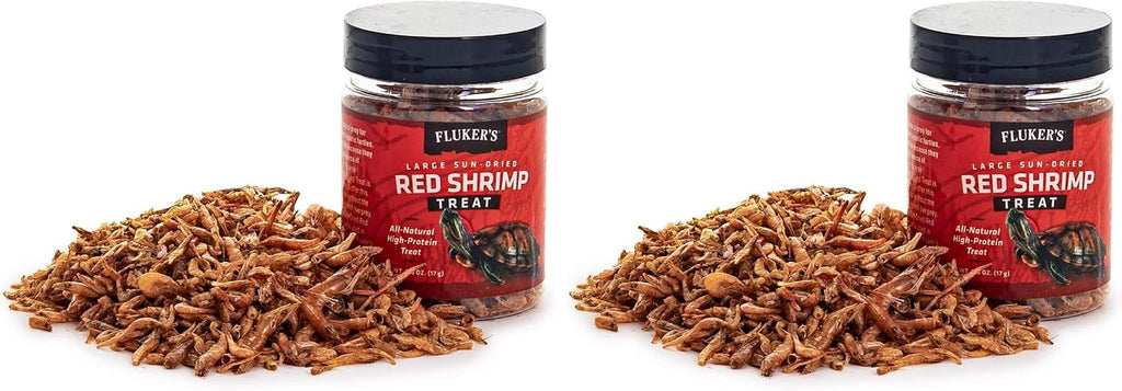 Fluker's all natural red shrimp container setup
