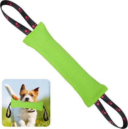 ToLanbbt Dog Tug Toy, Dog Bite Jute Pillow Pull Toy with 2 Strong Handles, Perfect for Tug of War, Puppy Training Interactive Play, Bite Training Toys for Medium to Large Dogs (Pink Yellow) - Image 14