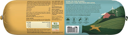 Freshpet 5 pound chicken and brown rice roll packaging detail