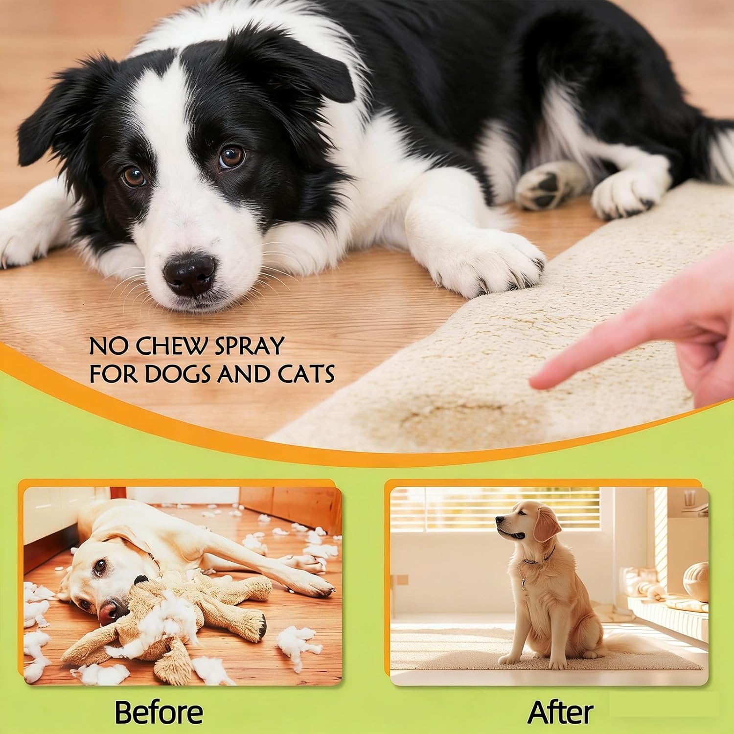 Natural extract pet deterrent spray for furniture