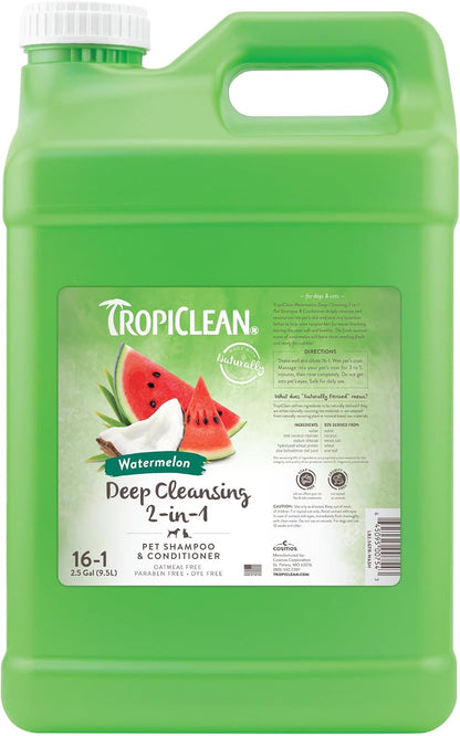 TropiClean 2-in-1 Dog Shampoo and Conditioner, Professional Dog Shampoo, Moisturizing Detangler, Puppy Safe, Made in USA, Papaya Scent, 1 Gallon - Image 13