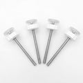 Vmaisi pressure gate threaded spindle rods front view with four replacement bolts
